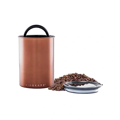 Afbeelding van Airscape Koffiebonen Voorraadpotten Koffie Staal geborsteld Koper 500 gram