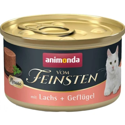 Afbeelding van 12x85g Zalm &amp; Gevogelte Adult animonda Vom Feinsten Kattenvoer