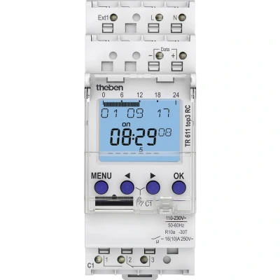 Afbeelding van Theben TR 611 top3 RC DIN rail schakelklok 230 V/AC