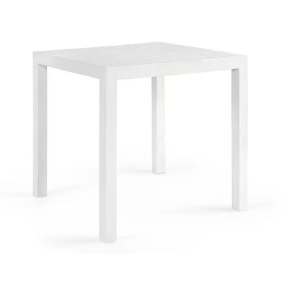 Afbeelding van Vierkante Tuintafel Bram M Wit 80x80 cm