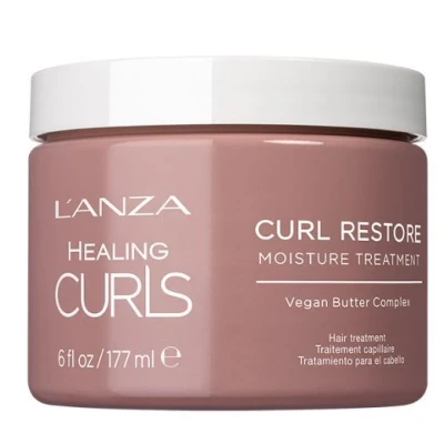Afbeelding van Lanza Healing Curls Curl Restore Moisture Treatment 177ml Haibu by Kapperskorting.com