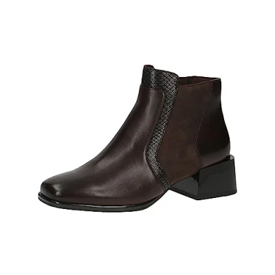 Afbeelding van Caprice Korte laarzen, Dames, Maat: 36, Dk brown comb Leer