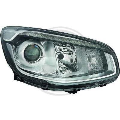Afbeelding van DIEDERICHS 6527882 Koplampen rechts H7 LED Zonder afregelmotor voor LWR KIA: SOUL 2