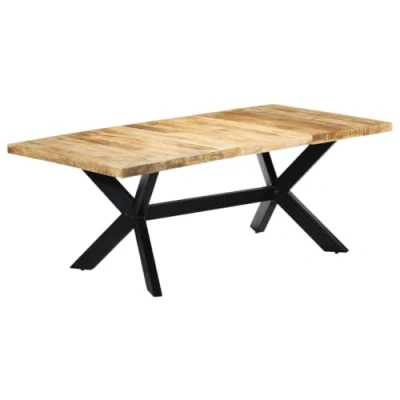 Image de vidaXL Table de salle à manger 200x100x75 cm Bois manguier solide247427