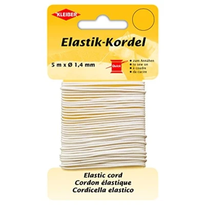 Afbeelding van Kleiber Elastisch koord 66% polyester, wit, 500 x 0,14 cm