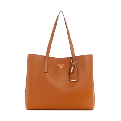 Afbeelding van Guess Meridian Girlfriend TOTE Shopper, Dames, Maat: One Size, Cognac