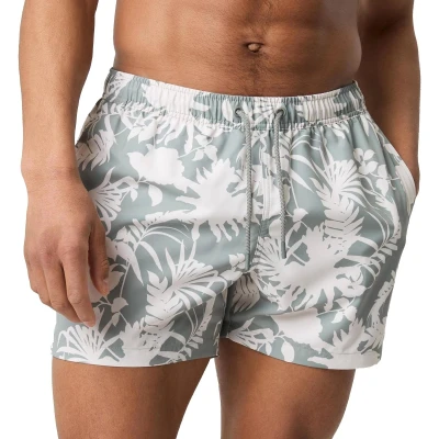 Afbeelding van Bjorn borg print swim short in de kleur groen.