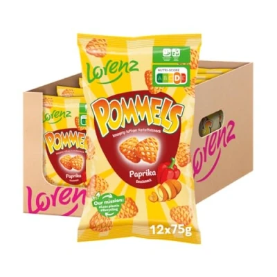 Afbeelding van Lorenz Snack World Pommels Paprika 12 stuks (12 x 75 g)