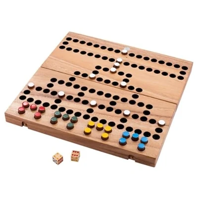 Afbeelding van Engelhart 350340 houten spel La Barricade eenvoudig strategiespel familiespel 2 tot 4 spelers vanaf 6 jaar 14,5 x 39 3,2 cm