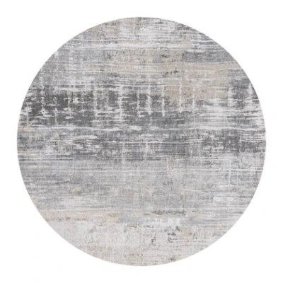 Afbeelding van Rond vloerkleed Louis de Poortere Atlantic Streaks Coney Grey 8716 maat 240 cm