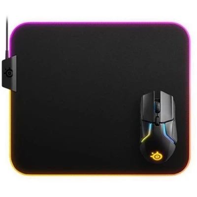 Afbeelding van Gaming mat SteelSeries QcK Prism Cloth RGB Zwart Multicolour