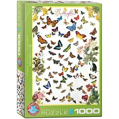Afbeelding van Eurographics Butterflies 1000pcs Legpuzzel 1000 stuk(s) Dieren