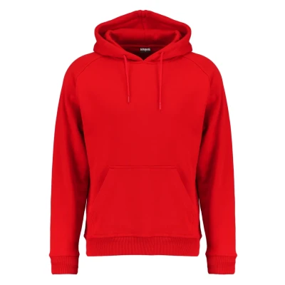 Afbeelding van Urban Classics Blank Hoody Hoodie, Heren, Maat: 5XL, Red