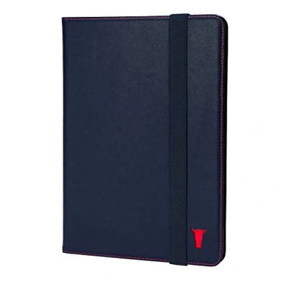 Afbeelding van TORRO beschermhoes compatibel met iPad 10,9 inch, 10e generatie, van echt leer standaard en wake/slaapfunctie (marineblauw)
