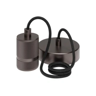 Afbeelding van Calex Retro Pendel Industrieel Hanglamp E27 Fitting Grijs Excl. lichtbron