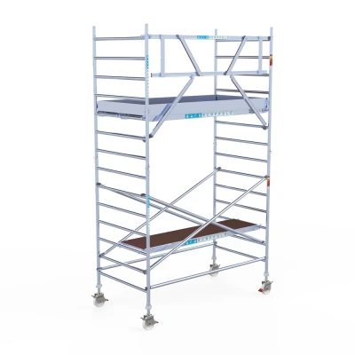Afbeelding van Professionele rolsteiger 135x250x5.20m werkhoogte carbondeck lichtgewicht