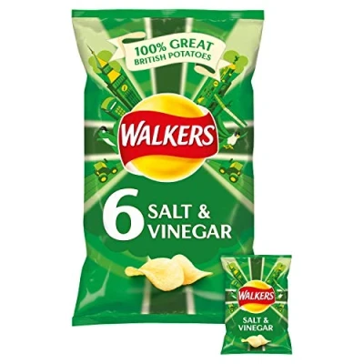Afbeelding van Walkers Salt &amp; Vinegar Chips 6 x 25 g