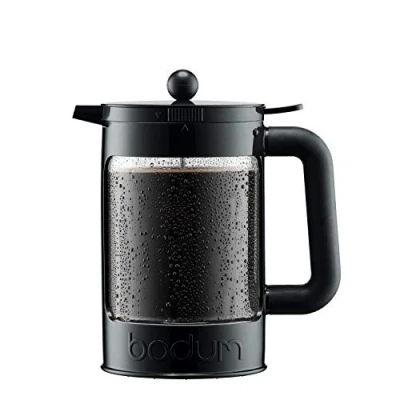 Afbeelding van Bodum Bean Cafetière voor ijskoffie / cold brew Kunststof BPA vrij 1.5L 12 kops Zwart