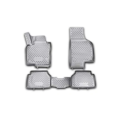 Afbeelding van Element Op maat gemaakte rubberen vloermatten compatibel met Volkswagen Tiguan 2007 2016, zwart, aangepaste lasergemeten pasvorm