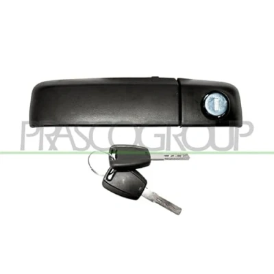 Afbeelding van PRASCO FT1228002 Deurgrepen Buiten, Links voor Met sleutel Zwart FIAT: Panda II Hatchback