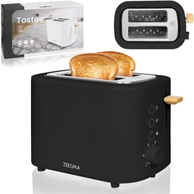 Afbeelding van Zeegma Tostee Wood Multifunctionele broodrooster 820W 6 niveaus 3 standen Elegant design
