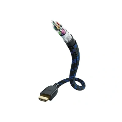 Afbeelding van Inakustik 00423520, 2 m, HDMI Type A (Standaard), 48 Gbit/s, Zwart, Blauw