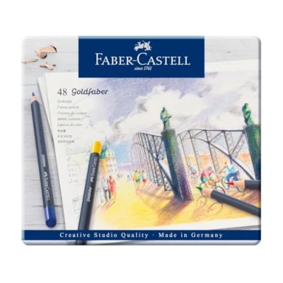Afbeelding van Kleurpotloden Faber Castell Goldfaber set à 48 stuks assorti