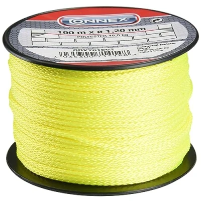 Afbeelding van Connex COX781562 metselaarstouw, 100 m, max. 45 kg, 1,2 mm, geel