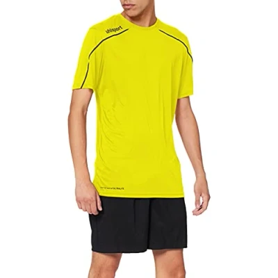 Afbeelding van Uhlsport Stream 22 Shirt Korte Mouw Heren Geel / Zwart Maat: 2XL