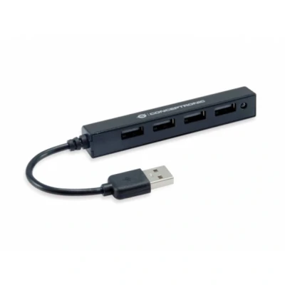 Afbeelding van Conceptronic HUBBIES05B USB 2.0 hub 4 poorten Zwart