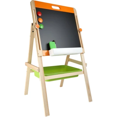 Afbeelding van Small Foot Houten Krijt en Magneetbord, 7dlg.