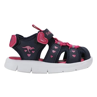 Afbeelding van KangaROOS K Mini sandalen voor meisjes, Dk Navy Daisy Pink