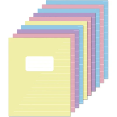 Afbeelding van Kangaro schriften A5 met lijn pastel kleuren 10 stuks K 583005