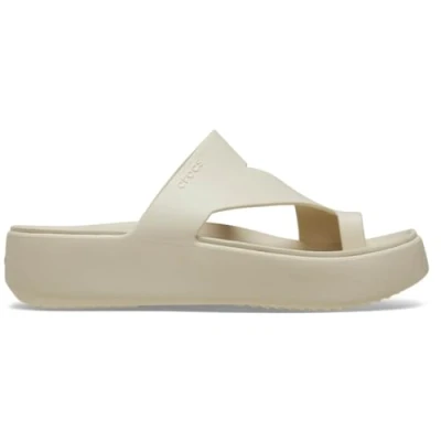Image de Crocs Sandales Getaway Platform Toe Loop pour femme, Pierre, 41/42 EU