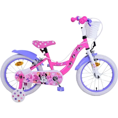 Afbeelding van Disney Minnie Kinderfiets Meisjes 16 inch Roze Twee handremmen