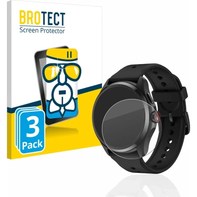 Afbeelding van BROTECT Screenprotector voor Mobvoi TicWatch Pro 5 Folie Beschermfolie Beschermglas transparant (3 Stuks)
