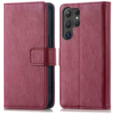 Afbeelding van imoshion Luxe Bookcase voor de Samsung Galaxy S24 Ultra Bordeaux