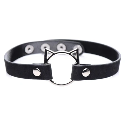 Afbeelding van Kinky Kitty Ring Slim Choker Zwart