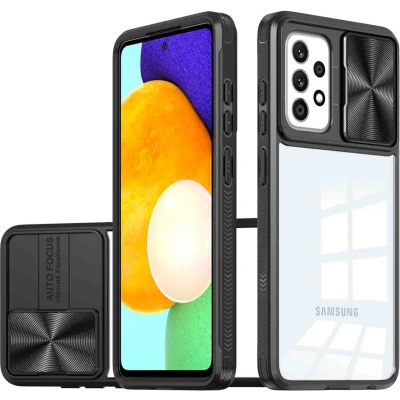 Afbeelding van iMoshion Hoesje Geschikt voor Samsung Galaxy A52 (4G) / A52s (5G) Camslider Backcover Zwart