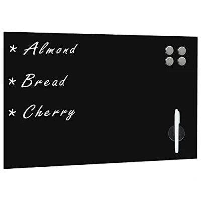 Afbeelding van vidaXL Schoolbord voor aan de wand magnetisch 60x40 cm glas
