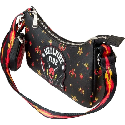 Afbeelding van Loungefly Stranger Things Hellfire Club Crossbody tas Zwart