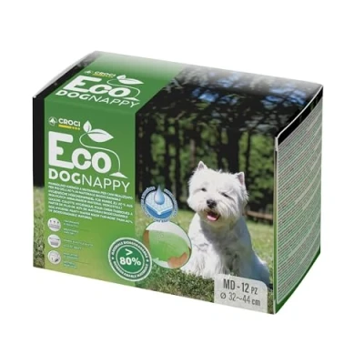 Afbeelding van Croci Nappy Eco hondenluiers maat M:32 44cm, 12 stuks voor honden