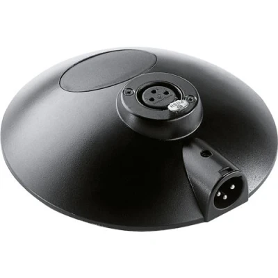 Image de Accessoires sonorisation K&amp;M 29376 000 55 BASE SUPPORT de TABLE NOIRE POUR MICROPHONE pieds micros