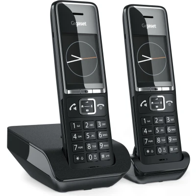 Afbeelding van Gigaset Comfort 550 Duo Dect Draadloze Telefoon, Met Extra Handset, Zwart Telefoon