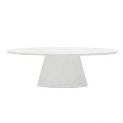 Afbeelding van Giga Meubel Eettafel Cleo Ovaal 300cm Wit Eco Composiet