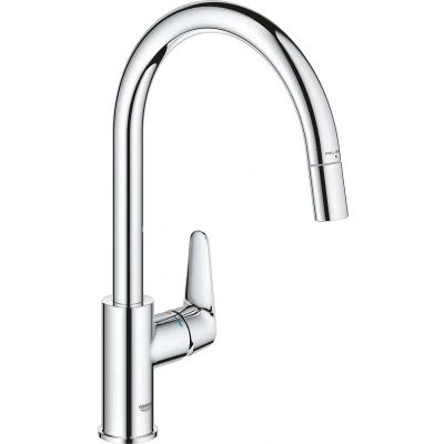 Afbeelding van GROHE QuickFix Start Curve keukenmengkraan met hoge uitloop en