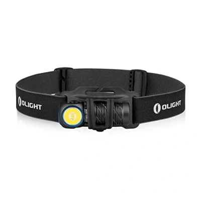 Afbeelding van OLIGHT Perun 2 mini hoofdlamp, krachtig, multifunctioneel, maximaal vermogen 1100 lumen, bereik: 150 m, batterijweergave, IPX 8, led, oplaadbaar, waterdicht