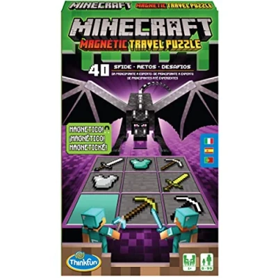 Afbeelding van Think Fun Minecraft Travel Puzzel logica spel voor kinderen vanaf 8 jaar, en probleemoplossing