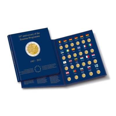 Afbeelding van Leuchtturm Leuchtturm, Presentatie Album, Presso 2 Euromunten Erasmus (23 st.) Designprint afm: 255x280x15 mm. per st.
