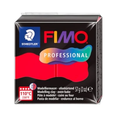 Afbeelding van STAEDTLER 8040 200 ST Fimo Prof boetseerklei, 57 g, rood standaard